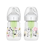 Dr. Brown's Options anti-coliques de flux naturel+ Conceptions de biberons à large cou, 2x5oz Bouteilles