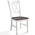 thumbnail image 4 of Pemberly Row Chaise Latérale de Salle à Manger à Pieds Tournés en Bois, Blanche (Ensemble de 2), 4 of 9