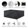 thumbnail image 3 of Domqga Housse de Protection pour Meubles de Patio d'Extérieur Imperméable et Antipoussière pour Canapé et Table à Manger, Housse pour Meubles d'Extérieur, Housse Antipoussière pour Table, 3 of 8