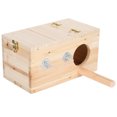 thumbnail image 3 of Bird Breeding Box Wooden Nesting Box House Warm Incubator Cage Pet Supplies, 3 of 9