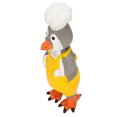 thumbnail image 1 of Squeaky Dog Toys, Elastic Squeaky Chicken Dog Toys Easy To Clean Hand Painted Safe Bite Resistant  For Dogs Pirate Chicken,OK Chicken,Chef Chicken,Flying Chicken, 1 of 8