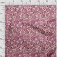 thumbnail image 3 of oneOone Viscose Chiffon Pink Fabric Floral Craft Projects Decor Fabric Printed By The Yard 42 Inch Wide, 3 of 4
