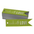 thumbnail image 1 of Inkdotpot Silver Foil Paper Hang Tags Made With Love Text Favor Tags 50 Pieces, 1 of 6