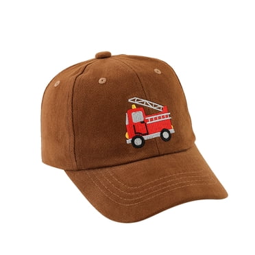 Ketyyh-chn99 Baby Toddler Kids' Adjustable Sun-Hat UPF 50+ Cotton Bucket Cartoon Caps Car Boys Hat Children Baseball Summer Girls Trucker Kids Sun Kids Hat for One Size,Coffee