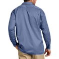 thumbnail image 2 of Dickies Mens Long-Sleeve Work Shirt, LT, Gulf Blue, 2 of 2