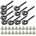 thumbnail image 3 of Bait Screws, 10pcs with 20pcs Carp Rig Ring Stops, Simple Design Light Compact for Carp Fishing Tackle, 3 of 7