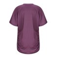 thumbnail image 4 of Timegard Womens Tops Plus Size Side Ruched Drop Shoulder Crewneck Short Sleeve Workout Top Comfy Casual, 4 of 6