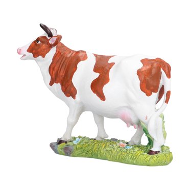 Statue en Résine de Vache, Figurines de Vache Marron et Ornements de Vache Figurines de Vache Expérience Inégalée