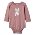 thumbnail image 1 of George Baby Girls' Long-Sleeve Bodysuit, 1 of 2
