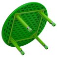 thumbnail image 2 of Table d’activités ronde de 45 po en plastique vert à hauteur réglable, 2 of 5