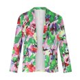 thumbnail image 4 of IROINID Blazer pour Femmes à Manches Longues Imprimé Col Rabattu, Ample Printemps et Automne, Ajusté, Petit Blazer, 4 of 8