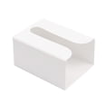 thumbnail image 3 of Dvruxg Wall Mounted Tissue Box Holder, Punch-Free Kitchen Bathroom Paper Organizer(White), 3 of 5