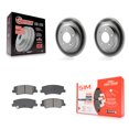 thumbnail image 1 of Transit Auto Rear Coated Disc Brake Rotors and Semi-Metallic Pads Kit for Car Hyundai Sonata Kia Niro EV K5 KGS-102721, 1 of 11