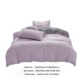 thumbnail image 3 of Ensembles de Housse de Couette pour Literie, Ensembles de Housse de Couette 4 Pcs, Literie Confortable Style Simple Douce Respirante Texturée Durable Effet Lin pour Toutes les Saisons Format Grand, Drap Uni Housse de Couette et Taies d'Oreiller, 3 of 9
