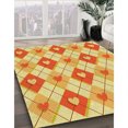 thumbnail image 3 of Ahgly Company Tapis Rectangulaire Lavable en Machine Intérieur Transitionnel Orange Rouge Orange, 5 Pieds x 7 Pieds, 3 of 7