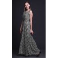 thumbnail image 2 of Bimba Check Printed Women Sleeveless Gown Chic Style Long MaxiDress-Medium, 2 of 6