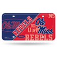 thumbnail image 1 of Ole Miss Mississippi Rebels Metal License Plate, 1 of 1