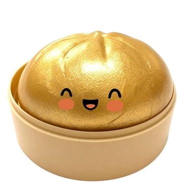 Squishy Dumpling Fidget Toy, Soft Stretchy Squeeze Dumpling Toy, Cute Collectible Stress Ball Style Toy for Adults