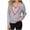 Gray 3, variant on BLVB Women's Cute Heart Sweater Love Print Valentine Knitted Top Casual Crewneck Long Sleeve Sweaters Pullover Tops