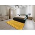 thumbnail image 4 of Ahgly Company Tapis d'Intérieur Carrés Abstraits Orange Tapis de Zone Abstraits, 4 Pieds Carré, 4 of 6
