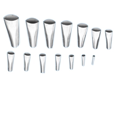 Kitchen Tool Set Finisher Caulking Nozzle 14pcs, Stainless Steel Applicator Tool for Sealing Sink Joints Effortless Clean, Stainless Steel Rods