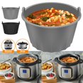 thumbnail image 1 of Slow Cooker Liners - Reusable Crock pot Divider Safe Silicone Cooking Bags Fit 6-8 Quarts Oval or  Pot Dishwasher Safe Cooking Liner, 1 of 9