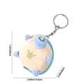 thumbnail image 3 of Blue Blue Turtle Plush Toy With Round Keychain For Gifts, 3 of 6