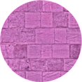 thumbnail image 1 of Ahgly Company Tapis d'Intérieur Lavable en Machine Carré Violet Transitionnel, 3 Pieds Carré, 1 of 7