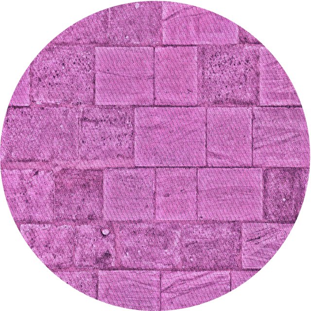 Ahgly Company Tapis d'Intérieur Lavable en Machine Carré Violet Transitionnel, 3 Pieds Carré