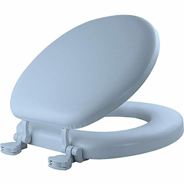 Bemis 274523 Siège de Toilette Rond Souple, Bleu Ciel