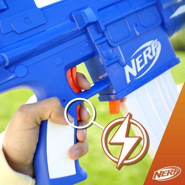 Nerf Fortnite Blue Shock Blaster, 10-Dart Clip, 10 Elite Nerf