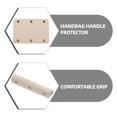 thumbnail image 2 of SHISUYAN 2Pcs Luggage Handle Covers Suitcase Handle Wrap PU Leather Handle Grip Handbag Sleeve, 2 of 8