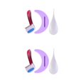 thumbnail image 3 of maskred Shaver Shaping Tool for Smooth Pubic Hair and Skin Easy to Moon 2Set, 3 of 6