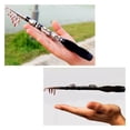 thumbnail image 4 of Mini Portable Telescopic Fishing Rod Spinning Carbon Hand Sea Tackle Fishing 1m-2.3m Pole Fish E2T4, 4 of 6