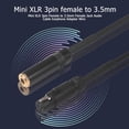 thumbnail image 4 of Mini XLR 3pin Female to 3.5mm Female Jack Audio Cable Earphone Wire (0.3m), 4 of 9