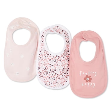 Lot de 3 bavettes George pour bébés filles