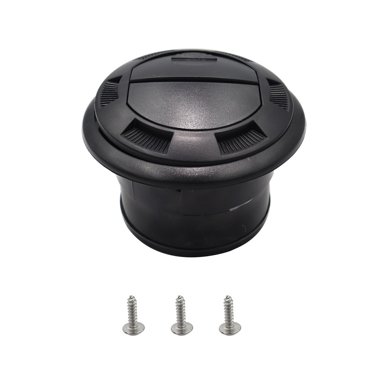 Tuyau de Conduit de Chauffage Diesel 75Mm Sortie d'Aération Fermable Rotatif Noir