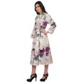 thumbnail image 2 of Moomaya Cotton Robe Women Long Printed Cotton Crossover Summer Bathrobes, 2 of 6