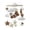 Ours du Ventre, variante sur Siruishop Mobile de Berceau pour Bébé Décoration de Chambre de Bébé Décoration de Nurserie Jouet Sensoriel Balle en Feutre Ours Ventre
