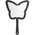 thumbnail image 1 of 1 espejo de mano en forma de mariposa con asa, bonito espejo de mano cosmético de viaje, de una sola cara, portátil, de viaje, espejo de mano para afeitar, maquillaje, hombres y mujeres (rosa, 6 x 8, 1 of 7