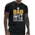 thumbnail image 3 of LUOGENLI T-shirts pour Homme pour Hommes Homme Printemps et Été Fête des Pères Décontracté Rétro Lettrage Impression Partielle T-Shirt Col Rond Manche Courte Haut T-shirts pour Hommes T-shirts Graphiques Pâques Noir TTG, 3 of 6