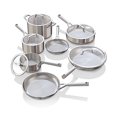 thumbnail image 1 of Ninja C99012 EverClad Commercial-Grade Stainless Steel Cookware Set, Tri-Ply Pots And Pans, Oven Safe to 600°F, PFAS Safe, All Stovetops &amp; Induction Compatible, Stainless, 10.25", 1 of 10