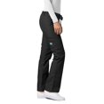 thumbnail image 3 of Adar Universal Women's Straight Leg Scrub Pants, Drawstring, Durable Poplin, Black, 3 of 7