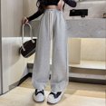 thumbnail image 2 of MIASHUI Girls Sweatpants Kids Athletic Active Jogger Pants Straight Leg Trousers,Grey,3-4 Years, 2 of 8