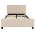 thumbnail image 2 of Tribeca Full Size Tufted Upholstered Platform Bed in Beige Fabric, 2 of 6