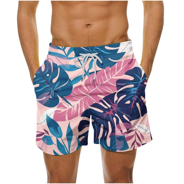 Swim Trunks Men Mens Summer Loose Beach Shorts Pocket Swimming Pants