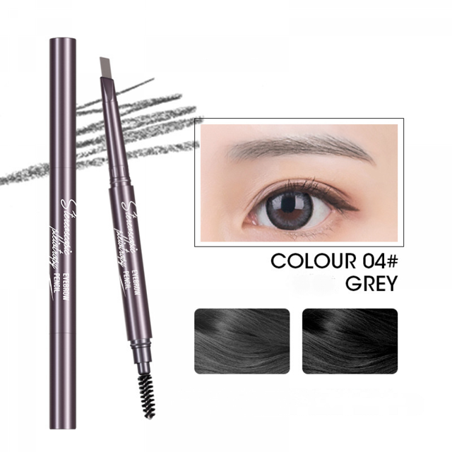 Crayon à Sourcils & Pinceau Fine Définition Sourcils Shaper Double Tête Imperméable à Liner