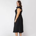 thumbnail image 3 of Devoted Taille Plus Femme robe midi sans manches avec volants sur les épaules, 3 of 8
