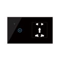 thumbnail image 1 of Amdohai 95- Prise Murale Wi-Fi Smart avec 1 Gang de Lumières Tactiles, 1 of 6