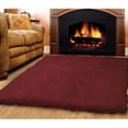 thumbnail image 1 of Linon Rugs Flokati Rectangular Area Rug in Burgundy-7' x 10', 1 of 2
